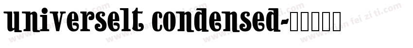 universelt condensed字体转换